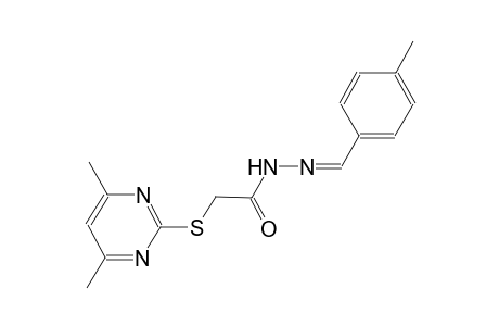 acetic acid, [(4,6-dimethyl-2-pyrimidinyl)thio]-, 2-[(Z)-(4-methylphenyl)methylidene]hydrazide