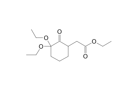 Ethyl (3,3-diethoxy-2-oxocyclohexyl)acetate