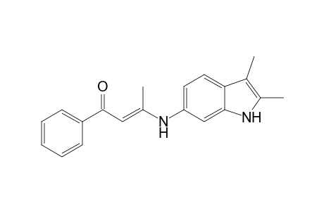 2,3-Dimethyl-6-(2'-phenylcarbonyl-1'-methyl-ethenylamino)-1-benzazole