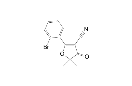 2-(2-Bromophenyl)-5,5-dimethyl-4-oxo-4,5-dihydro-3-furancarbonitrile