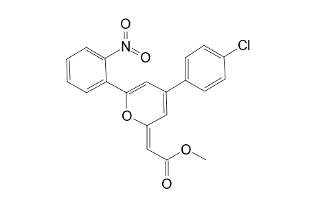 Methyl [4-(4-chlorophenyl)-6-(2-nitrophenyl)pyran-2-ylidene]acetate
