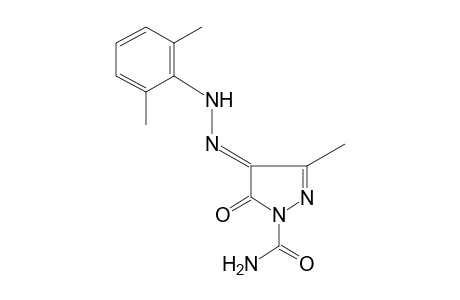 3-METHYL-5-OXO-4-(2,6-XYLYLHYDRAZONO)-2-PYRAZOLINE-1-CARBOXAMIDE