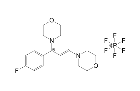 1,3-Di-4-morpholinyl-1-(p-fluorophenyl)-2-propenylium hexafluorophosphate