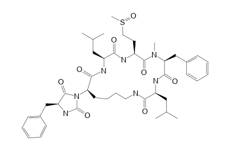 GAMAKAMIDE-E;L-LEU-L-MET(SO)-L-ME-PHE-L-LEU-D-LYS-L-PHE