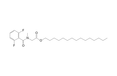 Sarcosine, N-(2,6-difluorobenzoyl)-, pentadecyl ester