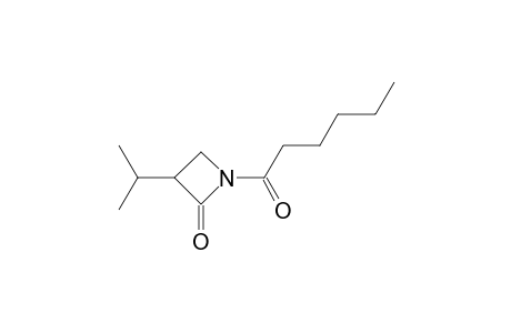 3-(1-METHYLETHYL)-1-(1-OXOHEXYL)-2-AZETIDINONE
