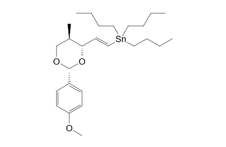 Tributyl((E)-2-((2R,4R,5R)-2-(4-methoxyphenyl)-5-methyl-1,3-dioxan-4-yl)vinyl)stannane