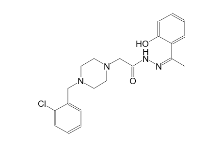 1-piperazineacetic acid, 4-[(2-chlorophenyl)methyl]-, 2-[(Z)-1-(2-hydroxyphenyl)ethylidene]hydrazide