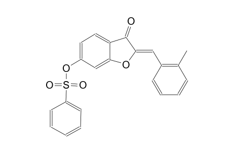 3(2H)-benzofuranone, 2-[(2-methylphenyl)methylene]-6-[(phenylsulfonyl)oxy]-, (2Z)-