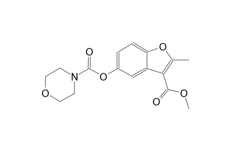 3-(methoxycarbonyl)-2-methyl-1-benzofuran-5-yl 4-morpholinecarboxylate