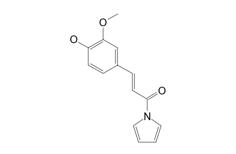 (2E)-3-(4-HYDROXY-3-METHOXYPHENYL)-1-(PYRROL-1-YL)-PROPENONE