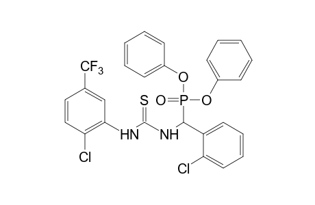 {o-CHLORO-alpha-[3-(6-CHLORO-alpha,alpha,alpha-TRIFLUORO-m-TOLYL)-2-THIOUREIDO]BENZYL}PHOSPHONIC ACID, DIPHENYL ESTER