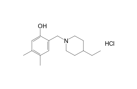 2-[(4-ethylpiperidino)methyl]-4,5-dimethylphenol, hydrochloride