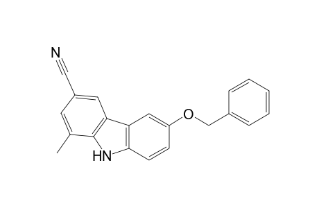 9H-Carbazole-3-carbonitrile, 1-methyl-6-(phenylmethoxy)-