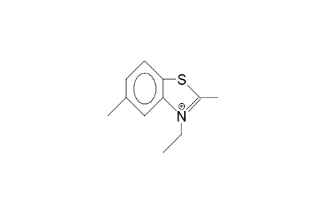 2,5-Dimethyl-3-ethyl-benzothiazolium cation