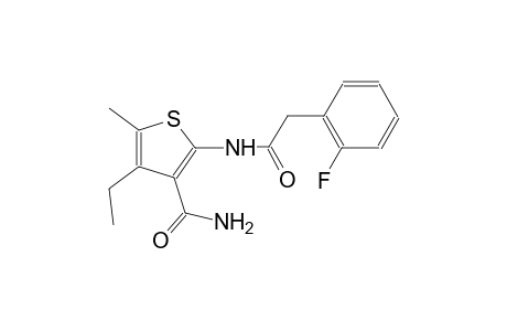 4-ethyl-2-{[(2-fluorophenyl)acetyl]amino}-5-methyl-3-thiophenecarboxamide