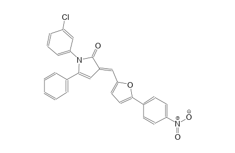 (3E)-1-(3-chlorophenyl)-3-{[5-(4-nitrophenyl)-2-furyl]methylene}-5-phenyl-1,3-dihydro-2H-pyrrol-2-one