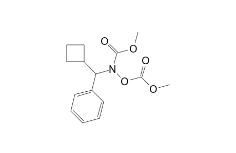 N,O-Bis(methoxycarbonyl)-N-[(phenyl)(cyclpropyl)methyl]hydroxylamine