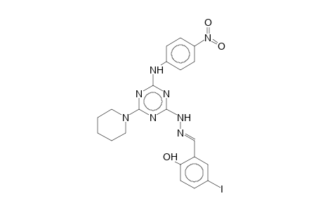 2-[(5-Iodosalicylidene)hydrazino]-4-(4-nitroanilino)-6-piperidino-1,3,5-triazine
