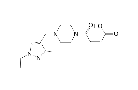 2-butenoic acid, 4-[4-[(1-ethyl-3-methyl-1H-pyrazol-4-yl)methyl]-1-piperazinyl]-4-oxo-, (2Z)-