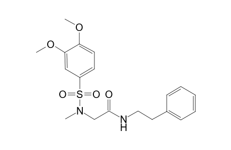 2-[(3,4-dimethoxyphenyl)sulfonyl-methyl-amino]-N-phenethyl-acetamide