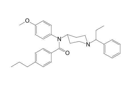 N-4-Methoxyphenyl-N-[1-(1-phenylpropyl)piperidin-4-yl]-4-propylbenzamide