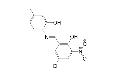 phenol, 4-chloro-2-[(E)-[(2-hydroxy-4-methylphenyl)imino]methyl]-6-nitro-