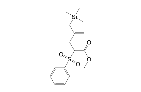 4-Pentenoic acid, 2-(phenylsulfonyl)-4-[(trimethylsilyl)methyl]-, methyl ester