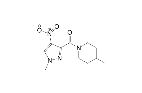 4-methyl-1-[(1-methyl-4-nitro-1H-pyrazol-3-yl)carbonyl]piperidine