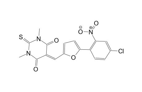 5-{[5-(4-chloro-2-nitrophenyl)-2-furyl]methylene}-1,3-dimethyl-2-thioxodihydro-4,6(1H,5H)-pyrimidinedione