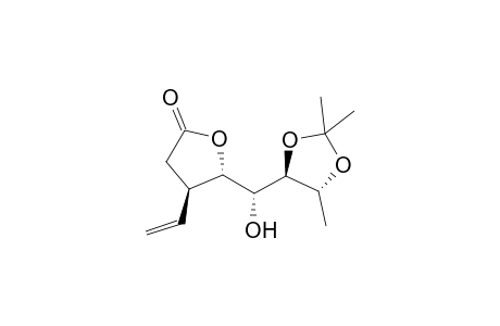 (4R,5S)-5-[(R)-Hydroxy-((4R,5R)-2,2,5-trimethyl-[1,3]dioxolan-4-yl)-methyl]-4-vinyl-dihydro-furan-2-one