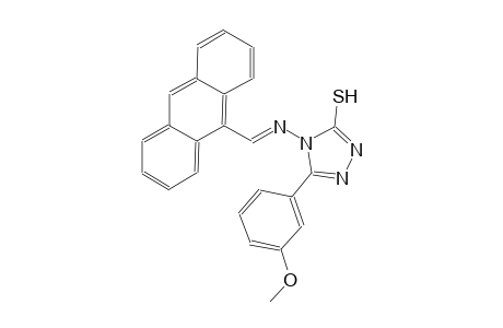 4-{[(E)-9-anthrylmethylidene]amino}-5-(3-methoxyphenyl)-4H-1,2,4-triazole-3-thiol