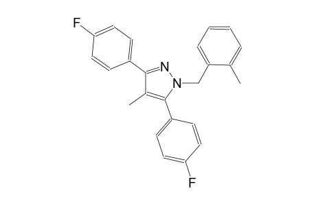 3,5-bis(4-fluorophenyl)-4-methyl-1-(2-methylbenzyl)-1H-pyrazole