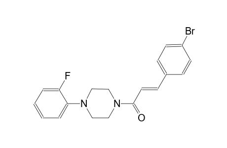 1-[(2E)-3-(4-bromophenyl)-2-propenoyl]-4-(2-fluorophenyl)piperazine
