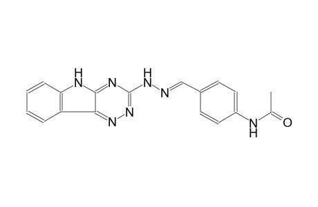 N-(4-{(E)-[2-(5H-[1,2,4]triazino[5,6-b]indol-3-yl)hydrazono]methyl}phenyl)acetamide