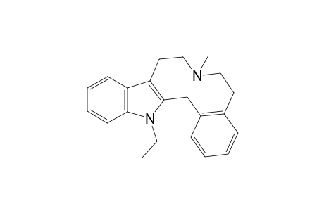 14-Ethyl-7-methyl-6,7,8,9,14,15-hexahydro-5H-indolo-[3,2-f][3]benzazecine
