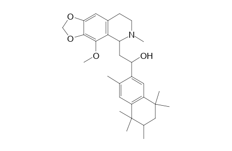 1-(1,1,2,4,4,7-hexamethyltetralin-6-yl)-2-(4-methoxy-6-methyl-7,8-dihydro-5H-[1,3]dioxolo[4,5-g]isoquinolin-5-yl)ethanol