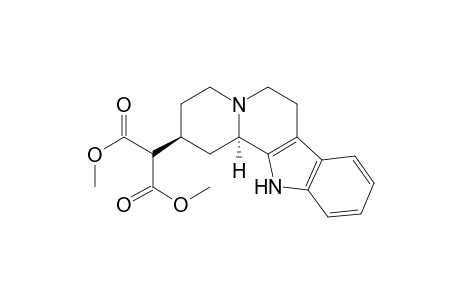 Propanedioic acid, (1,2,3,4,6,7,12,12b-octahydroindolo[2,3-a]quinolizin-2-yl)-, dimethyl ester, trans-(.+-.)-