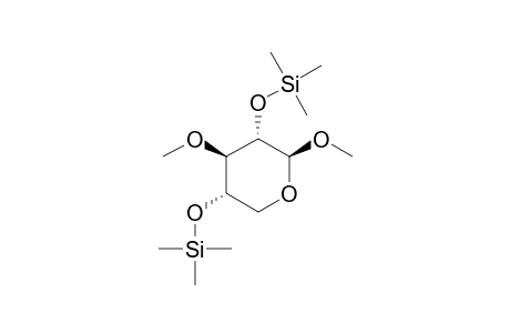 Methyl-3-O-methyl-2,4-bis-O-trimethylsilyl.beta.-D-xylopyranosid