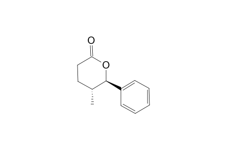 (5R*,6S*)-5-Methyl-6-phenyl-tetrahydropyran-2-one