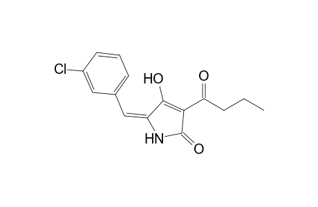 5-(3'-Chlorobenzylidene)-3-butanoyl - tetramic acid
