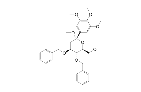 METHYL-2-DEOXY-3,4-DI-O-BENZYL-BETA-D-ARABINO-C-(3,4,5-TRIMETHOXYPHENYL)-HEXOPYRANOSIDE