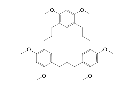 5,7,14,16,23,25-Hexamethoxy[3.3.3]metacycvlophane
