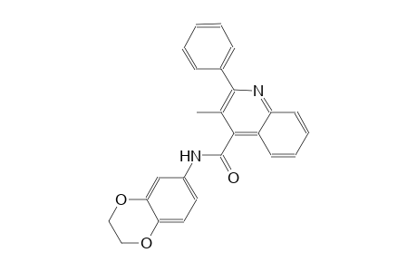 N-(2,3-dihydro-1,4-benzodioxin-6-yl)-3-methyl-2-phenyl-4-quinolinecarboxamide