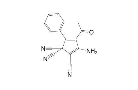 4-Acetyl-3-amino-5-phenyl-2,4-cyclopentadiene-1,1,2-tricarbonitrile