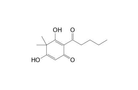 2,5-Cyclohexadien-1-one, 3,5-dihydroxy-4,4-dimethyl-2-(1-oxopentyl)-