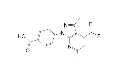 benzoic acid, 4-[4-(difluoromethyl)-3,6-dimethyl-1H-pyrazolo[3,4-b]pyridin-1-yl]-