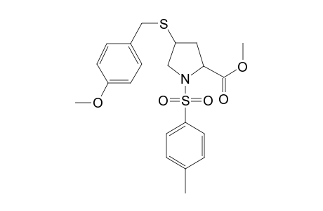 Methyl 4-[(4-methoxybenzyl)sulfanyl]-1-[(4-methylphenyl)sulfonyl]-2-pyrrolidinecarboxylate