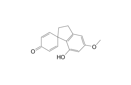 Spiro[2,5-cyclohexadiene-1,1'-[1H]inden]-4-one, 2',3'-dihydro-7'-hydroxy-5'-methoxy-