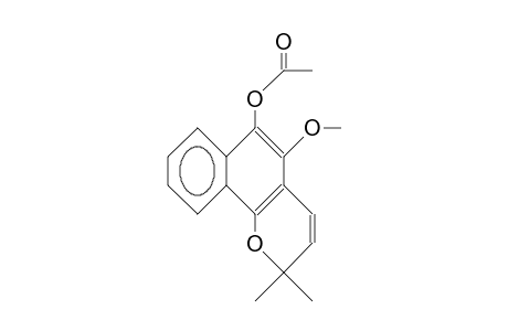 2,2-Dimethyl-5-methoxy-2H-naphtho(1,2-B)pyran-6-yl acetate